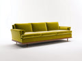 Divano a 3 posti-Velluto-220x94x86 cm-Verde_lime-Stile mid century moderno