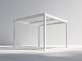 Pergola da giardino - alluminio - 420x320x258 cm - bianco - stile moderno con tetto a lamelle